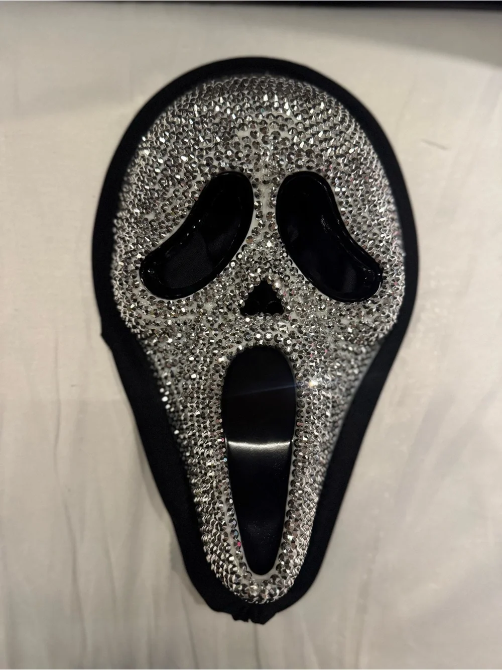Silver Ghost Face Costume Mask